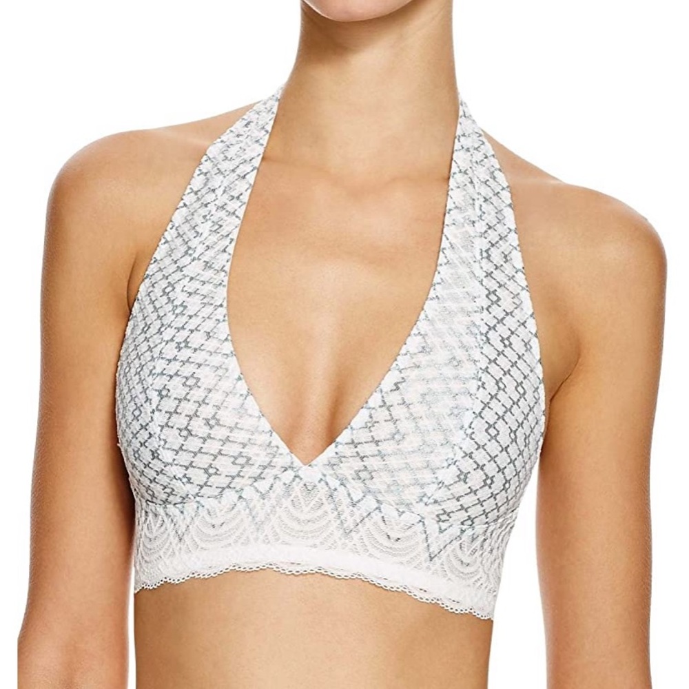 Free People Lace Halter Bralette